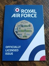RAF Royal Air Force 50p Shaped Coin "Dolphin - 1917"