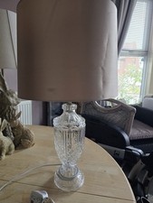 Crystal glass Table Lamp vintage