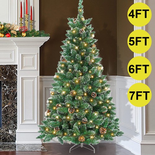 Snow covered christmas tree - covered,