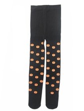 Kids Halloween Tights - Black