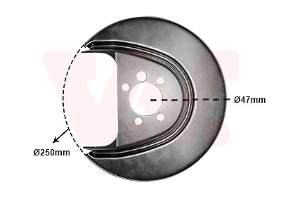 Splash panel brake - disc, for