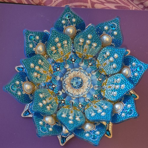 Blue lotus flower - blue,