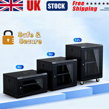 4U 9U 12U Network Data Cabinet Wall Mountable Rack SOHO Networking Rack