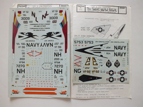 Micro scale decals 72 - decals, 1/72