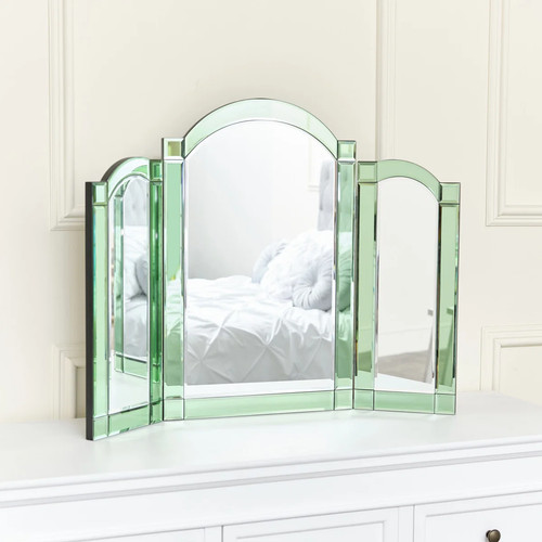 Green glass art - glass, deco