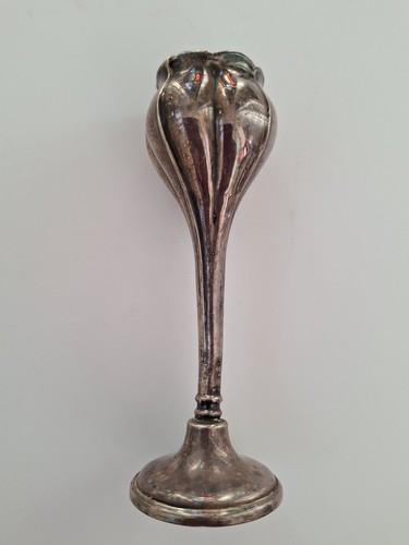 Silver plated bud vase - bud, vase.