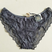 Janet Reger Black grey Lace