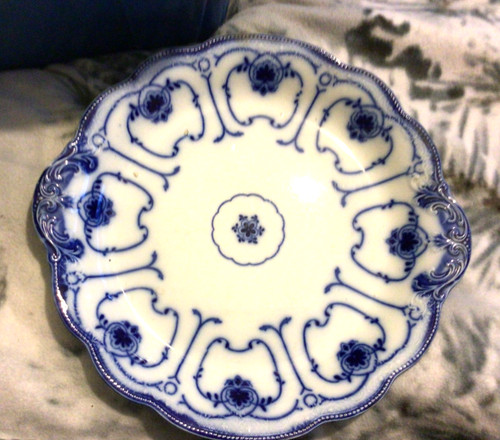 Antique victorian flow blue - antique,