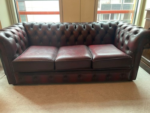 Leather sofa seater brown - leather,