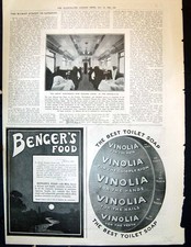 Old Bengers Food Vinolia 1906 Great Northern Rolling Stock Train Rail 20th