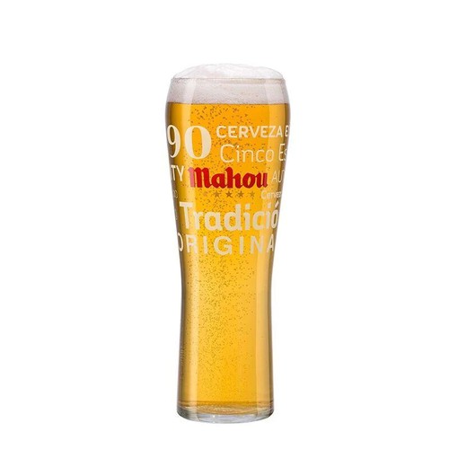 Mahou beer pint glass - beer,