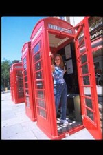 Isla Fisher standing inside a