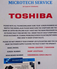 TOSHIBA 32AV555D 32AV555DB SHARP SCREEN LK315T3LA31  FIRMWARE REPAIR KIT SEE ADD
