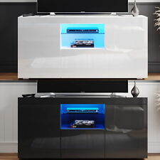 120/130/140/180/200cm LED High Gloss TV Stand TV Unit Cabinet Storage Sideboard