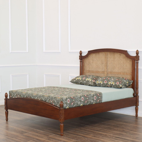 Clarissa rattan bed frame low - bed,