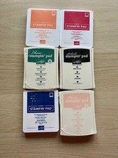 6 x STAMPIN UP INK PADS BRAND NEW SEALED MIXTURE OF COLOURS