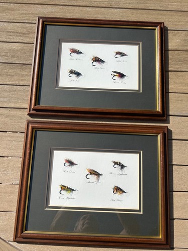 Mounted salmon flies - mounted,