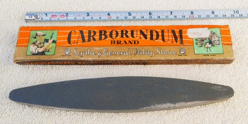 Vintage carborundum scythe - vintage, &