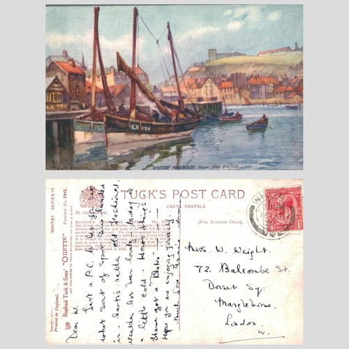 Vintage postcard whitby - vintage,