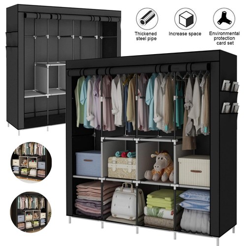 Canvas fabric wardrobe large - fabric,