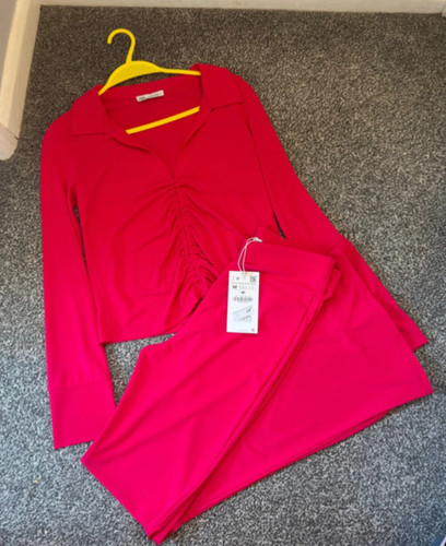 Zara piece set pink top - 2,