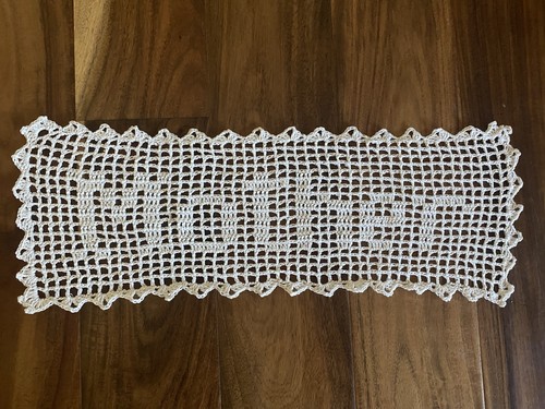 Vtg handmade crochet mother - vtg,