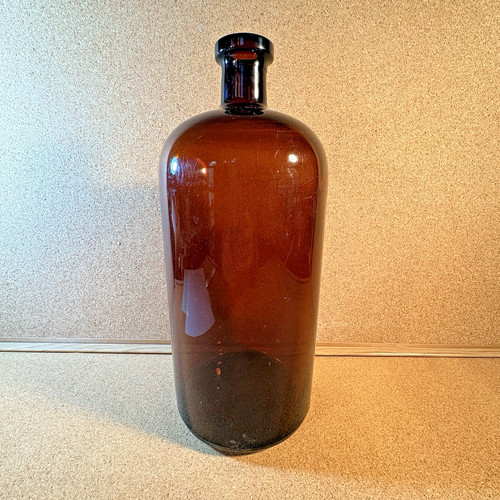 Vintage large amber glass - large,