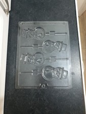 Life Of The Party Snowman 4 Cavity Chocolate Lollipop  Mould