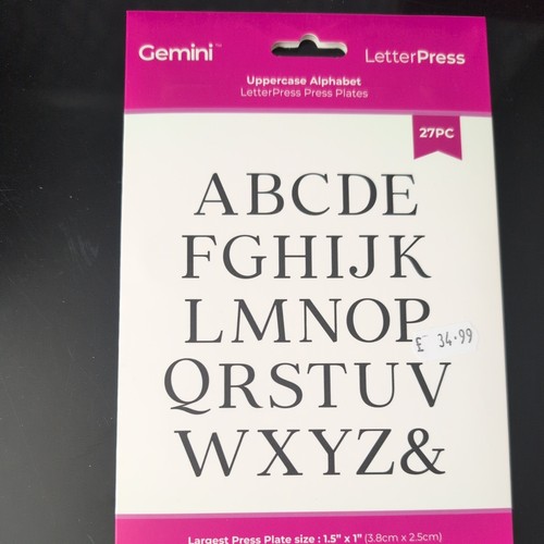 Letter press uppercase - letter,