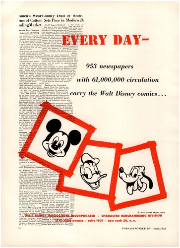 1953 paper toy doll - ad,