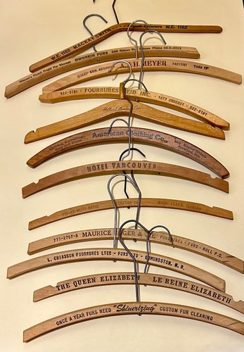 Job lot vintage wooden coat - 12,
