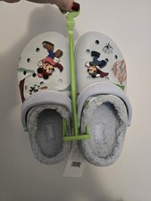 Disney Mickey And Minnie Mouse Blue Christmas Crocs Size 6