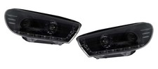 Black projector DRL headlights