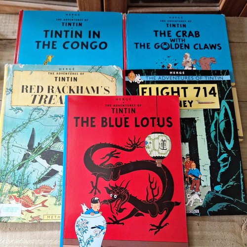 Tintin book collection - collection, bundle