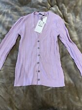 Zara purple cardigan medium
