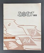 TRIDENT 2E TECHNICAL MANUFACTURERS SALES BROCHURE BEA CUTAWAY SEAT PLANS