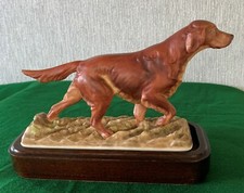 ROYAL WORCESTER DOG THE IRISH SETTER SPORTING DOGS DORIS LINDER PERFECT