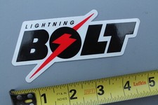 Lightning Bolt Surfboards Clear Red Black Gerry Lopez OG Vintage Surfing STICKER
