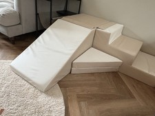 Soft Play Kingdom - Step & Slide (beige/white) COLLECTION ONLY