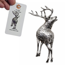 Stag Pin Badge Pewter