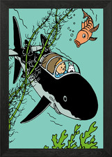 a tintin adventure Framed Wall