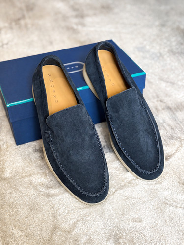 Men navy blue suede - men’s,