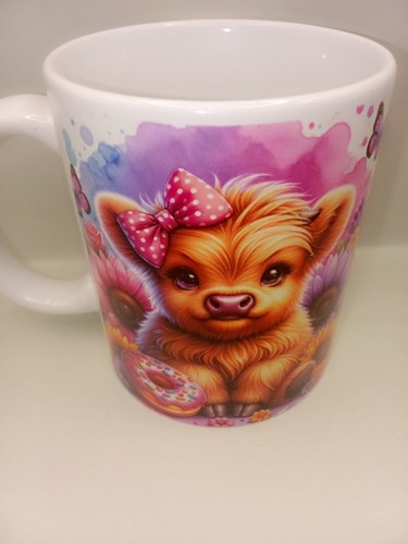 Cute highland cow mug - cute, 11oz