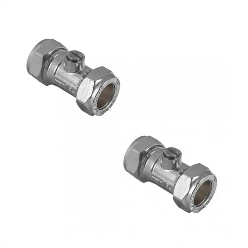 15mm chrome isolating - chrome, valve