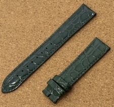 18mm HIRSCH Leather Watch Strap Premium Quality Green