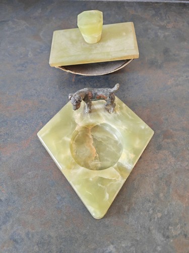 Art deco desk set - desk,