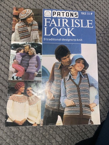 Vintage patons fair isle - patons,