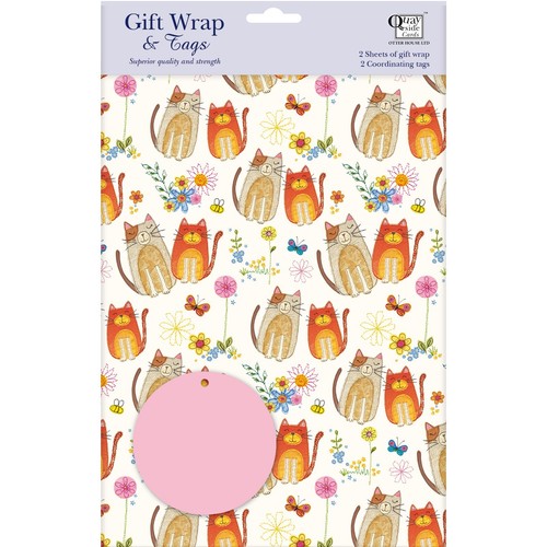 Gift wrap tags - wrap, &