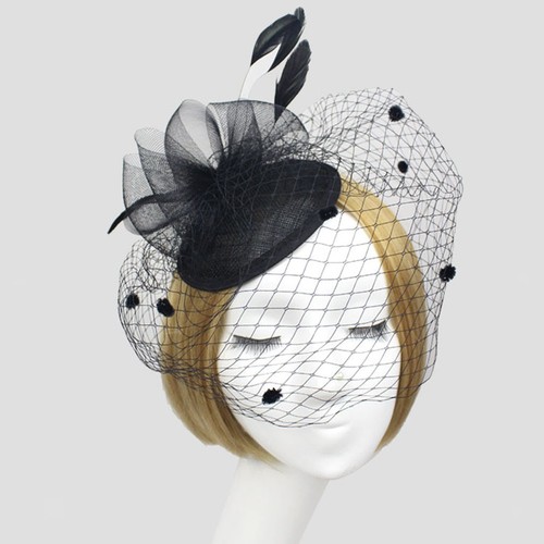 Ladies hair clip feather - ladies',