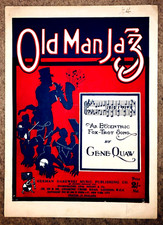 OLD MAN JAZZ - 1920 UK sheet music - Eccentric Fox Trot Song